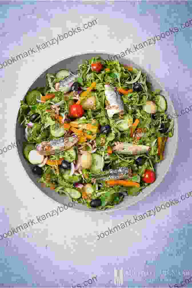 A Bowl Of Mixed Greens Topped With A Vibrant Sardine Salad Seafood Cookbook: Mouthwatering Seafood Recipes That Will Help You Cook Crabs Salmon Sardines Shrimp Tuna Lobsters Prawns Octopus More Seafood (Healthy Cooking 1)