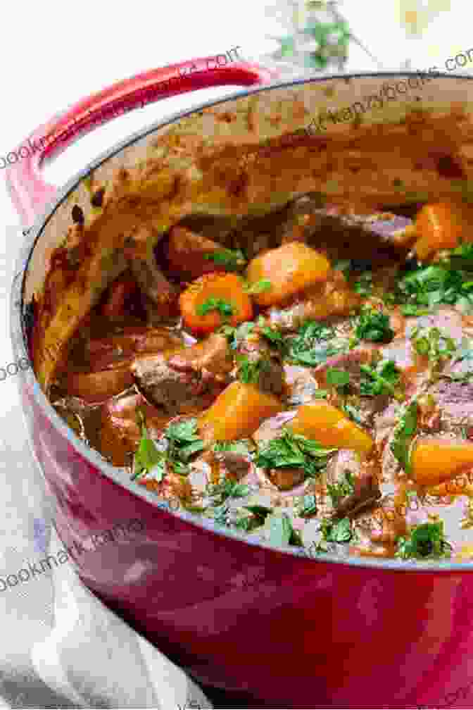 A Hearty Beef Stew Simmering In A Cast Iron Pot Recipes From The Galley A Cookbook For Pirates