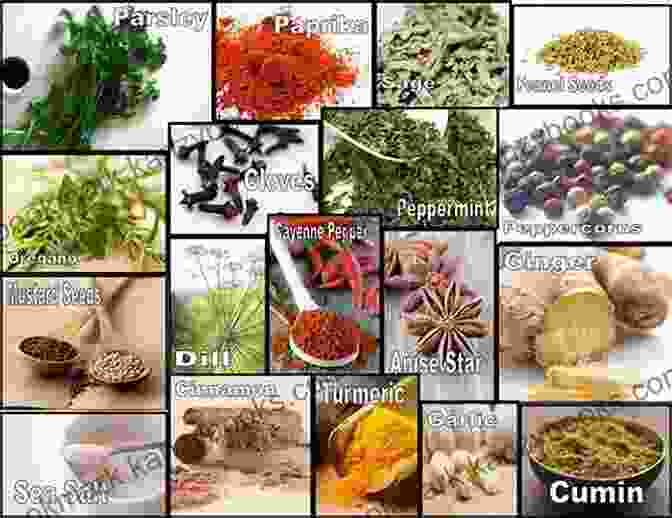 A Vibrant Array Of Spices And Herbs Commonly Used In Emirati Cooking, Providing A Vibrant Burst Of Flavors And Aromas Uae Recipes: Excellent Emirati Dish Ideas For All Occasions