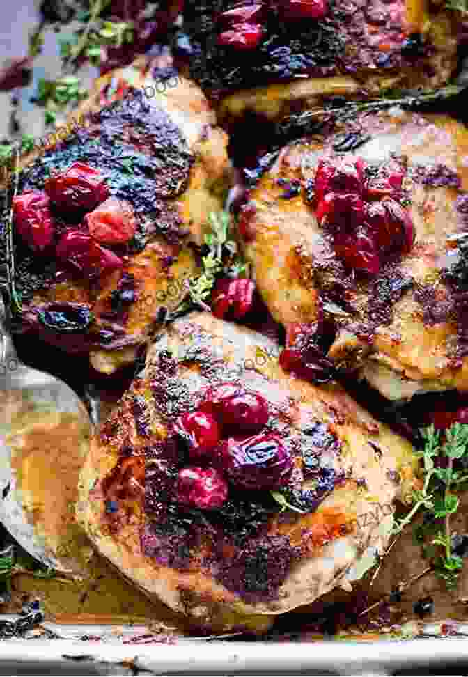 Roasted Chicken Topped With A Rich Cranberry Sauce Very Cranberry: A Cookbook (Very Cookbooks)